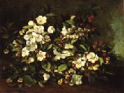 Gustave Courbet Apple Tree Branch in Flower Sweden oil painting artist